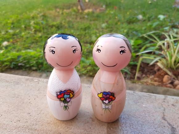 NOIVINHAS DE MADEIRA HOMOAFETIVAS PERSONALIZADAS