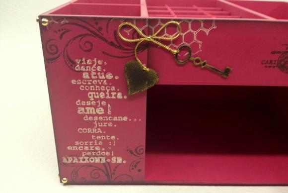Organizador de Maquiagem pink