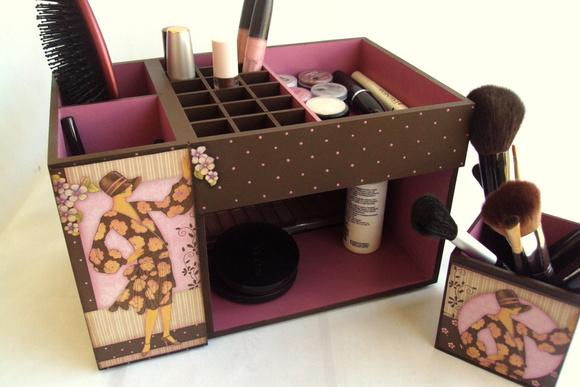 ORGANIZADOR DE MAQUIAGEM VINTAGE