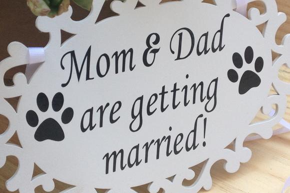 PLACA DE CASAMENTO PARA PET