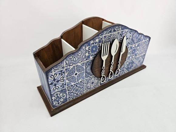 Porta Talher mdf Azulejo Português