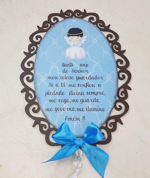 Quadro oração Santo Anjo