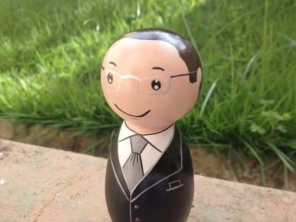 NOIVINHOS DE MADEIRA PERSONALIZADOS 11cm