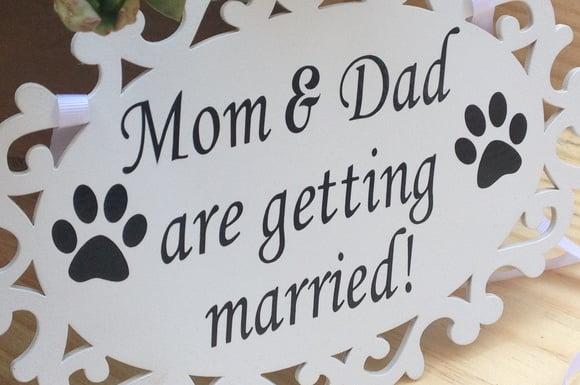 PLACA DE CASAMENTO PARA PET