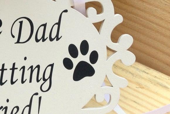 PLACA DE CASAMENTO PARA PET