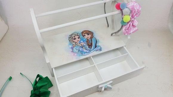 Porta Tiaras em mdf Frozen