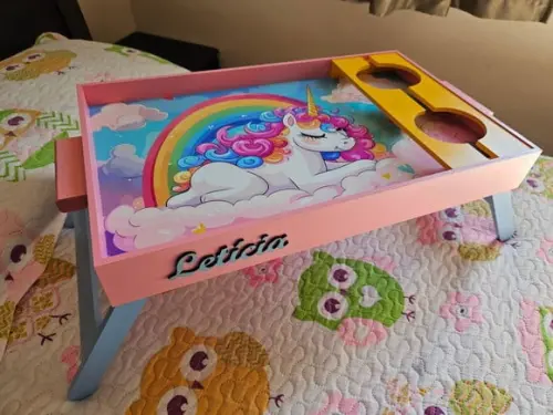Bandeja Infantil mdf para Café da Manhã