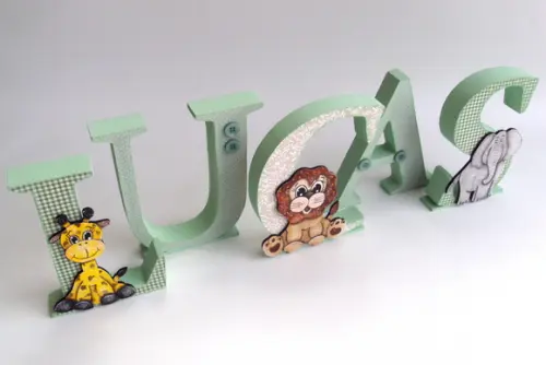 LETRAS 3D PERSONALIZADAS SAFARI
