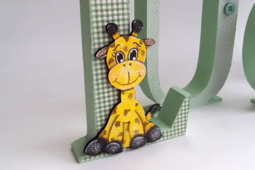 LETRAS 3D PERSONALIZADAS SAFARI