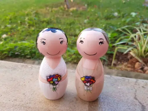 NOIVINHAS DE MADEIRA HOMOAFETIVAS PERSONALIZADAS