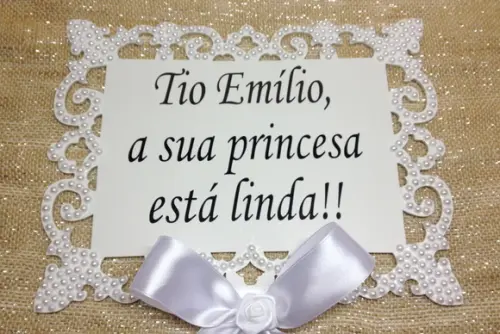 PLACA DE CASAMENTO PERSONALIZADA PÉROLAS