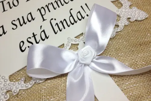 PLACA DE CASAMENTO PERSONALIZADA PÉROLAS