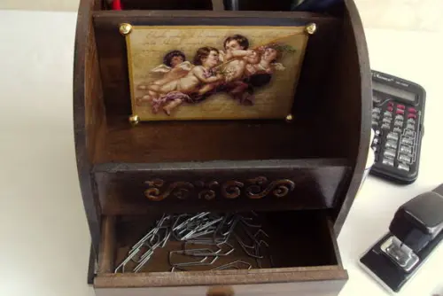 PORTA CANETAS ANJOS