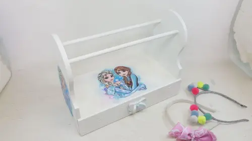 Porta Tiaras em mdf Frozen