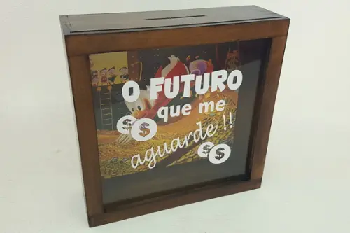 Quadro Cofre o Futuro Que Me Aguarde