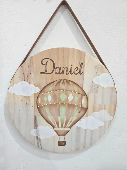 Quadro Porta de Maternidade Balão
