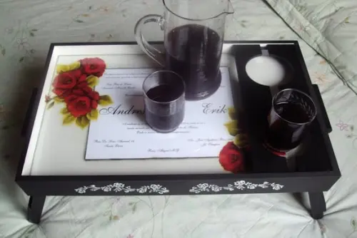 BANDEJA CONVITE DE CASAMENTO
