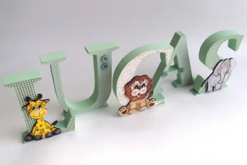 LETRAS 3D PERSONALIZADAS SAFARI