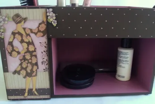 ORGANIZADOR DE MAQUIAGEM VINTAGE