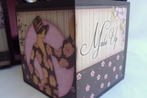 ORGANIZADOR DE MAQUIAGEM VINTAGE