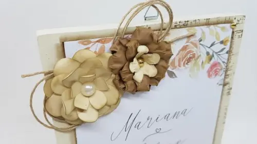 PORTA CHAVES COM CONVITE DE CASAMENTO