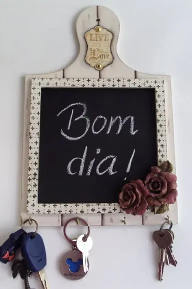 PORTA CHAVES COM LOUSA