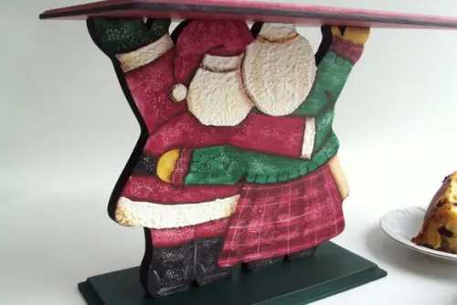Porta Panetone em mdf Casal Noel