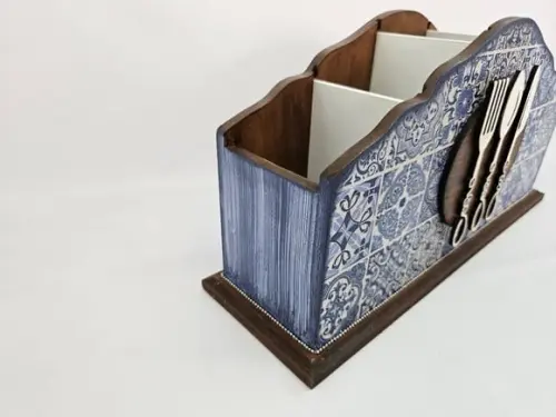 Porta Talher mdf Azulejo Português