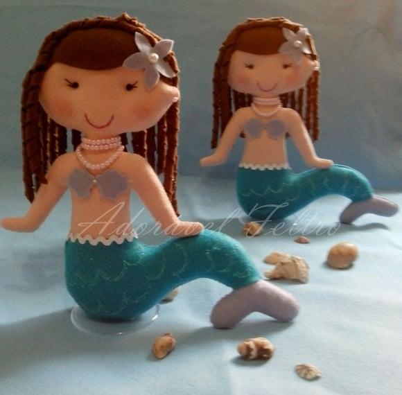 Boneca Sereia em Feltro