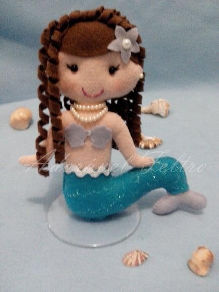 Boneca Sereia em Feltro