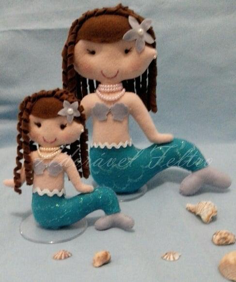 Boneca Sereia em Feltro