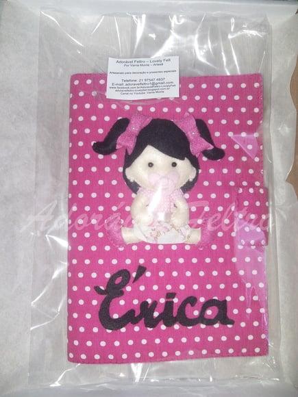 Capa Carteira de Vacinas Bonequinha