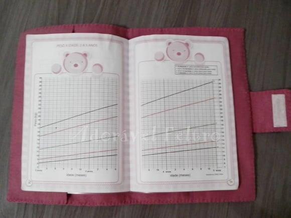 Capa Carteira de Vacinas Bonequinha Letícia Vitoria