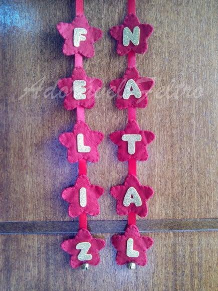 Enfeite de Natal para Porta -papai Noel