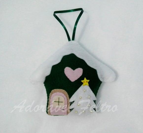 Enfeite natalino Casinha do Papai Noel