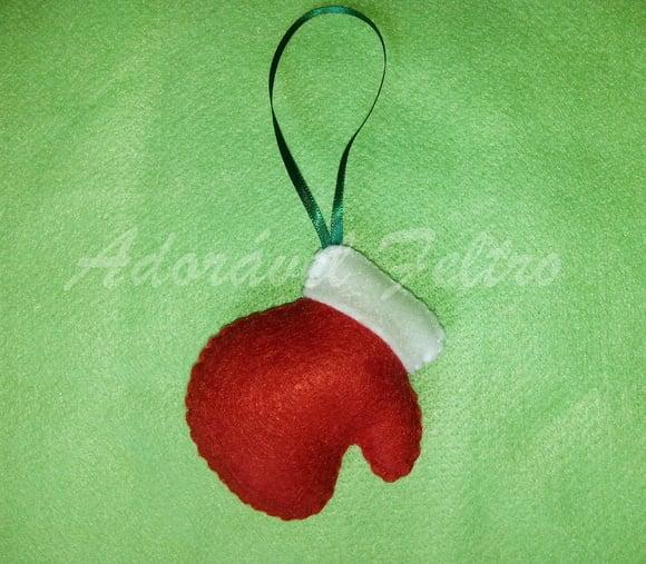 Enfeite Luva do Papai Noel