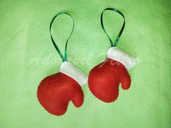 Enfeite Luva do Papai Noel