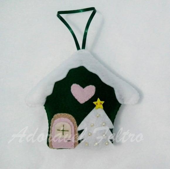 Enfeite natalino Casinha do Papai Noel