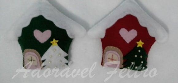 Enfeite natalino Casinha do Papai Noel