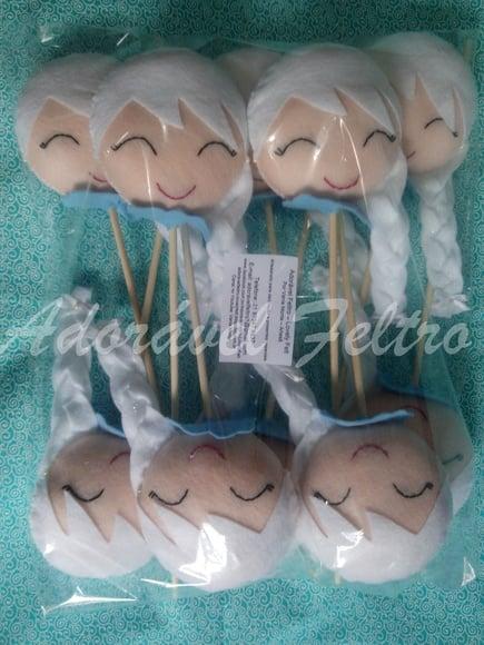 Kit 2 Centros de Mesa Elsa - Frozen