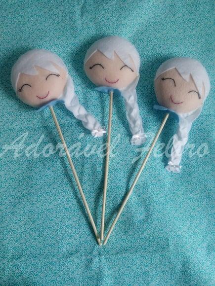 Kit 2 Centros de Mesa Elsa - Frozen