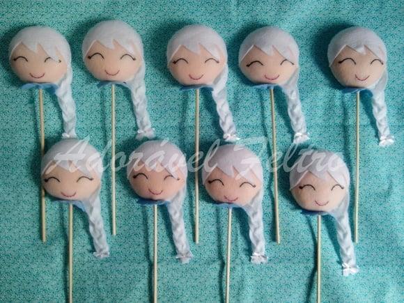 Kit 2 Centros de Mesa Elsa - Frozen