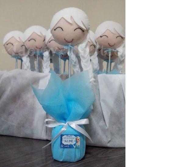 Kit 2 Centros de Mesa Elsa - Frozen