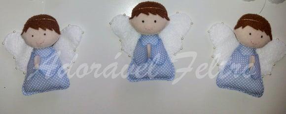 Kit 2 Enfeites para Árvore de Natal Anjo
