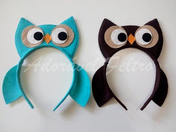 Kit 2 Tiaras Coruja