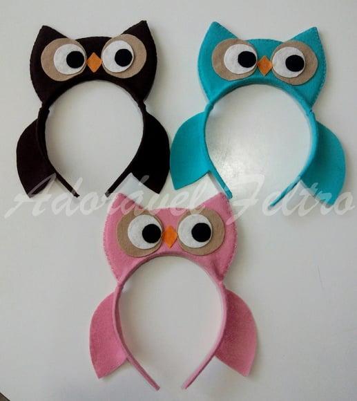 Kit 2 Tiaras Coruja