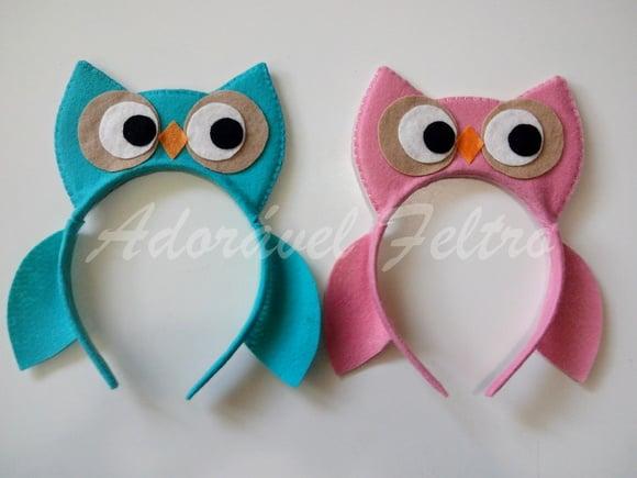 Kit 2 Tiaras Coruja