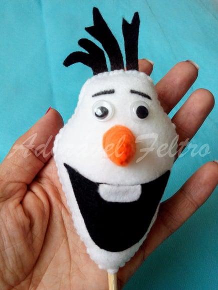 Kit 3 Centros de Mesa Olaf, Elsa ou Anna - Frozen