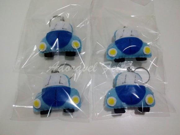 Kit 3 Chaveiros Fusca