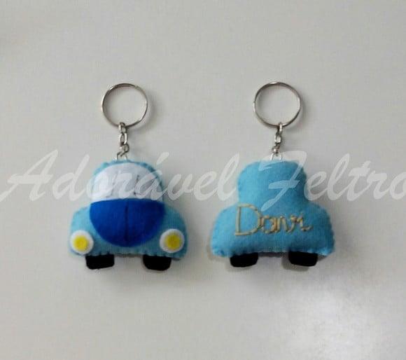 Kit 3 Chaveiros Fusca